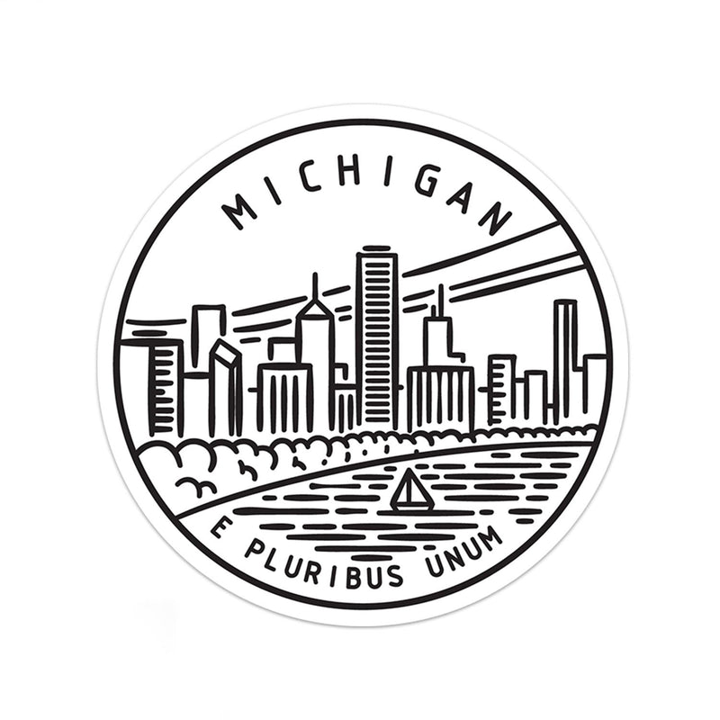 Michigan Sticker - Albion Mercantile Co.