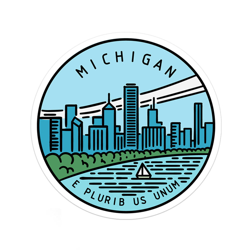 Michigan Sticker - Albion Mercantile Co.