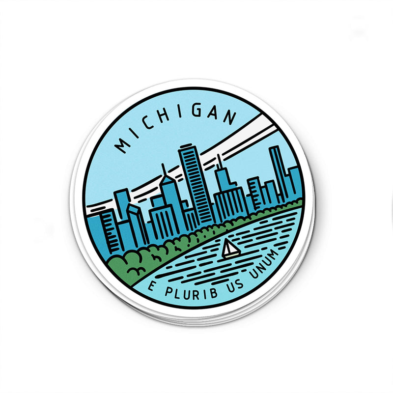 Michigan Sticker - Albion Mercantile Co.