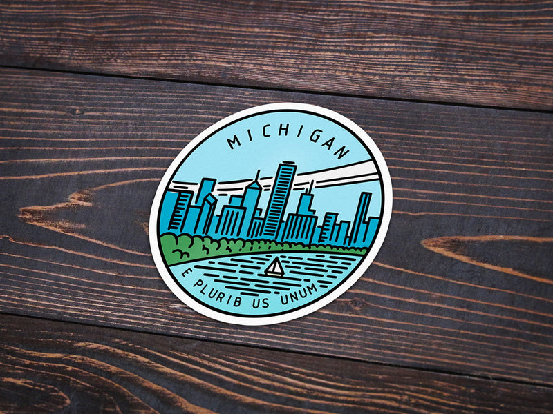 Michigan Sticker - Albion Mercantile Co.