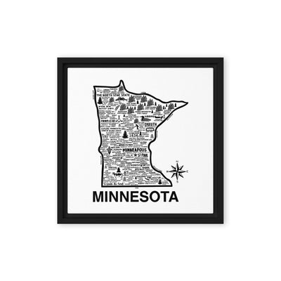 Minnesota Framed Canvas Print - Albion Mercantile Co.