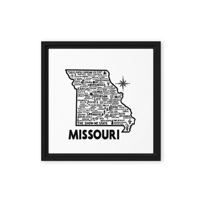 Missouri Framed Canvas Print - Albion Mercantile Co.