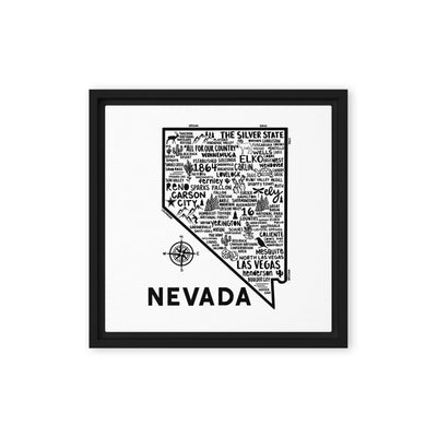 Nevada Framed Canvas Print - Albion Mercantile Co.