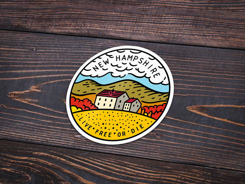 New Hampshire Sticker - Albion Mercantile Co.