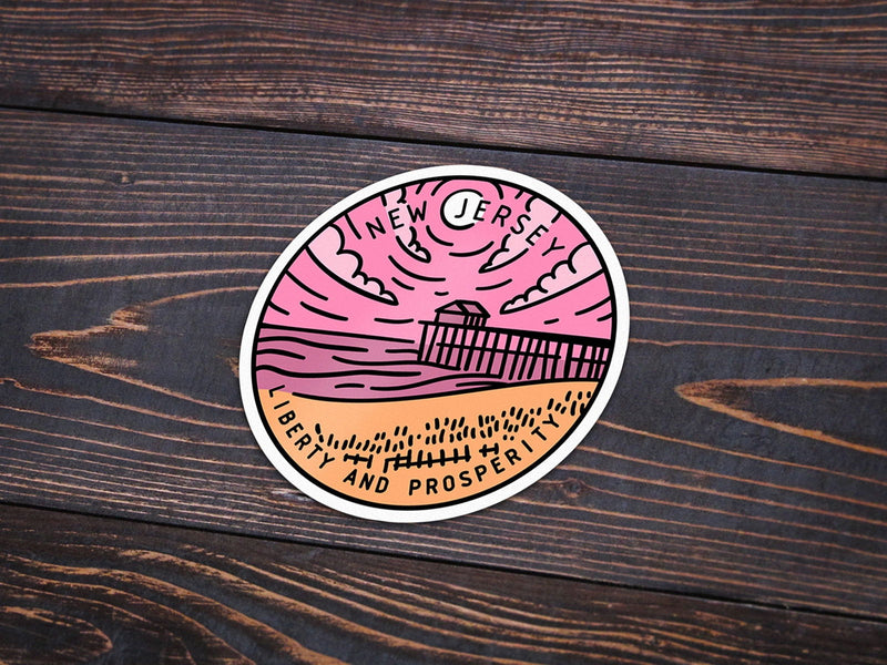 New Jersey Sticker - Albion Mercantile Co.