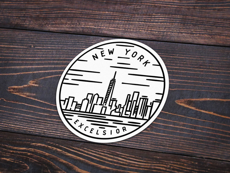 New York Sticker - Albion Mercantile Co.