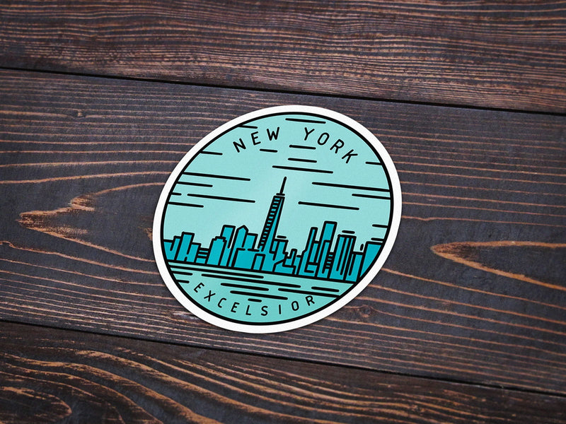 New York Sticker - Albion Mercantile Co.