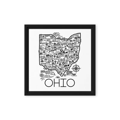 Ohio Framed Canvas Print - Albion Mercantile Co.