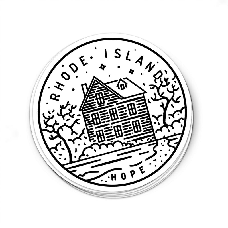 Rhode Island Sticker - Albion Mercantile Co.