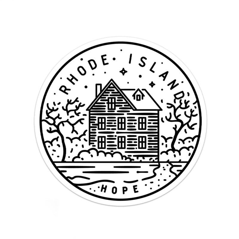 Rhode Island Sticker - Albion Mercantile Co.