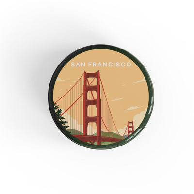 San Francisco Button Pin - Albion Mercantile Co.