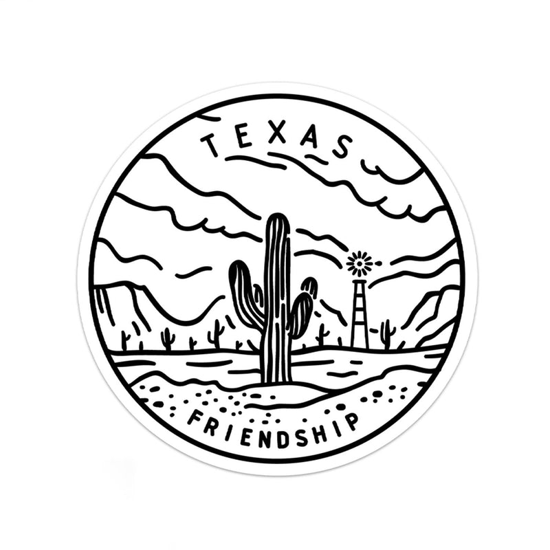 Texas Sticker - Albion Mercantile Co.