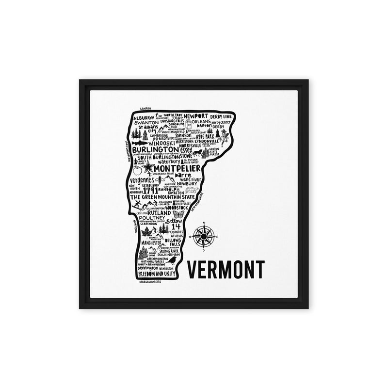 Vermont Framed Canvas Print - Albion Mercantile Co.