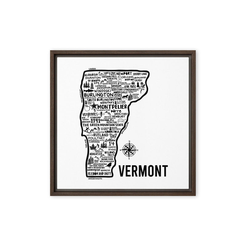 Vermont Framed Canvas Print - Albion Mercantile Co.