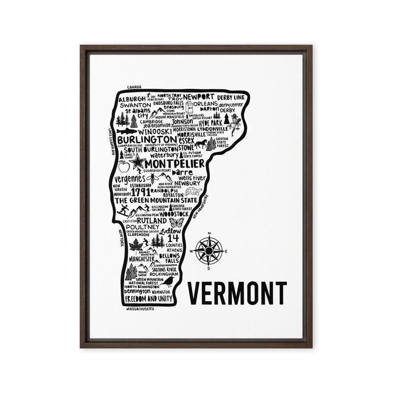 Vermont Framed Canvas Print - Albion Mercantile Co.