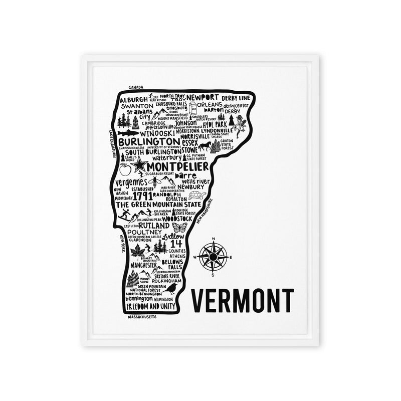 Vermont Framed Canvas Print - Albion Mercantile Co.