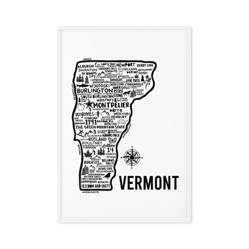 Vermont Framed Canvas Print - Albion Mercantile Co.