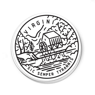 Virginia Sticker - Albion Mercantile Co.