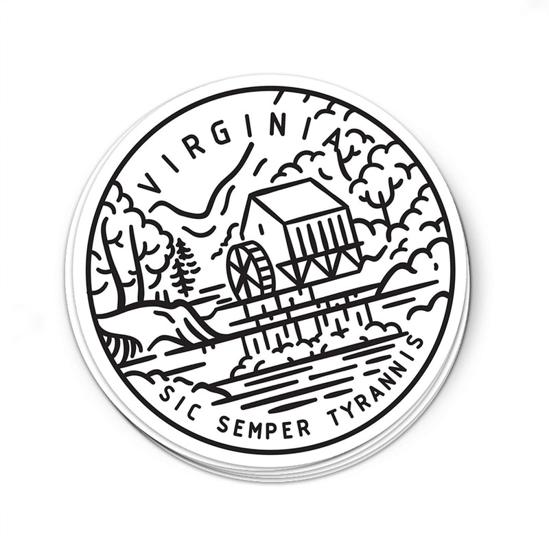 Virginia Sticker - Albion Mercantile Co.