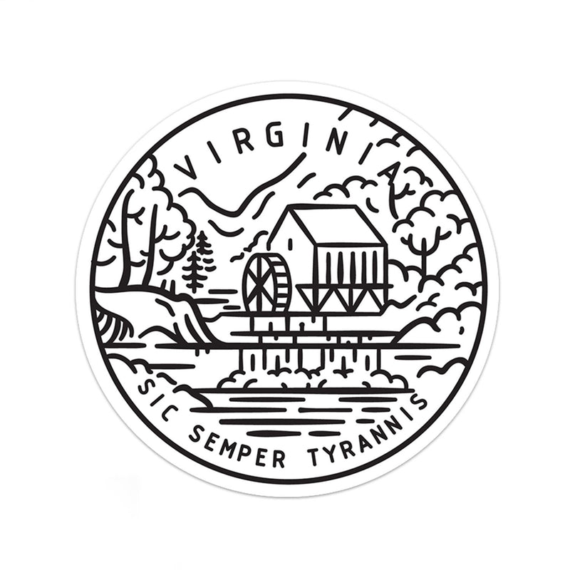 Virginia Sticker - Albion Mercantile Co.