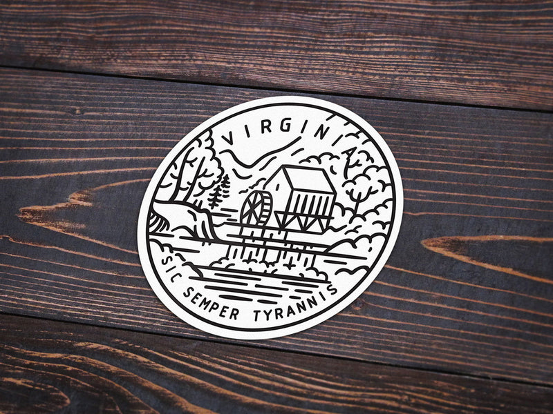 Virginia Sticker - Albion Mercantile Co.