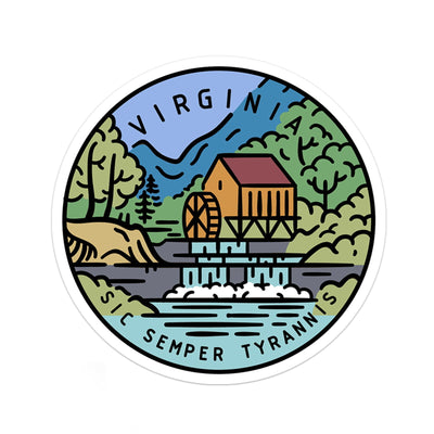 Virginia Sticker - Albion Mercantile Co.