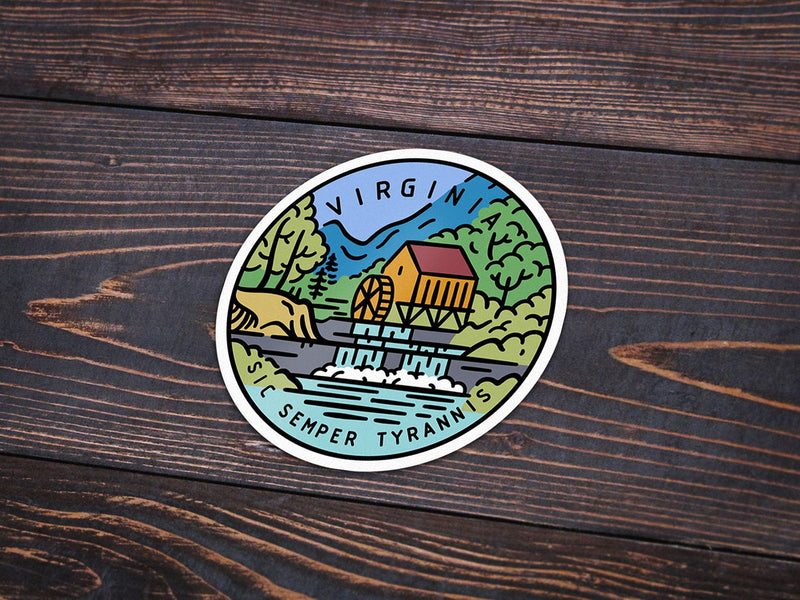 Virginia Sticker - Albion Mercantile Co.