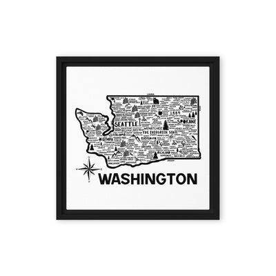 Washington Framed Canvas Print - Albion Mercantile Co.