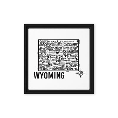 Wyoming Framed Canvas Print - Albion Mercantile Co.