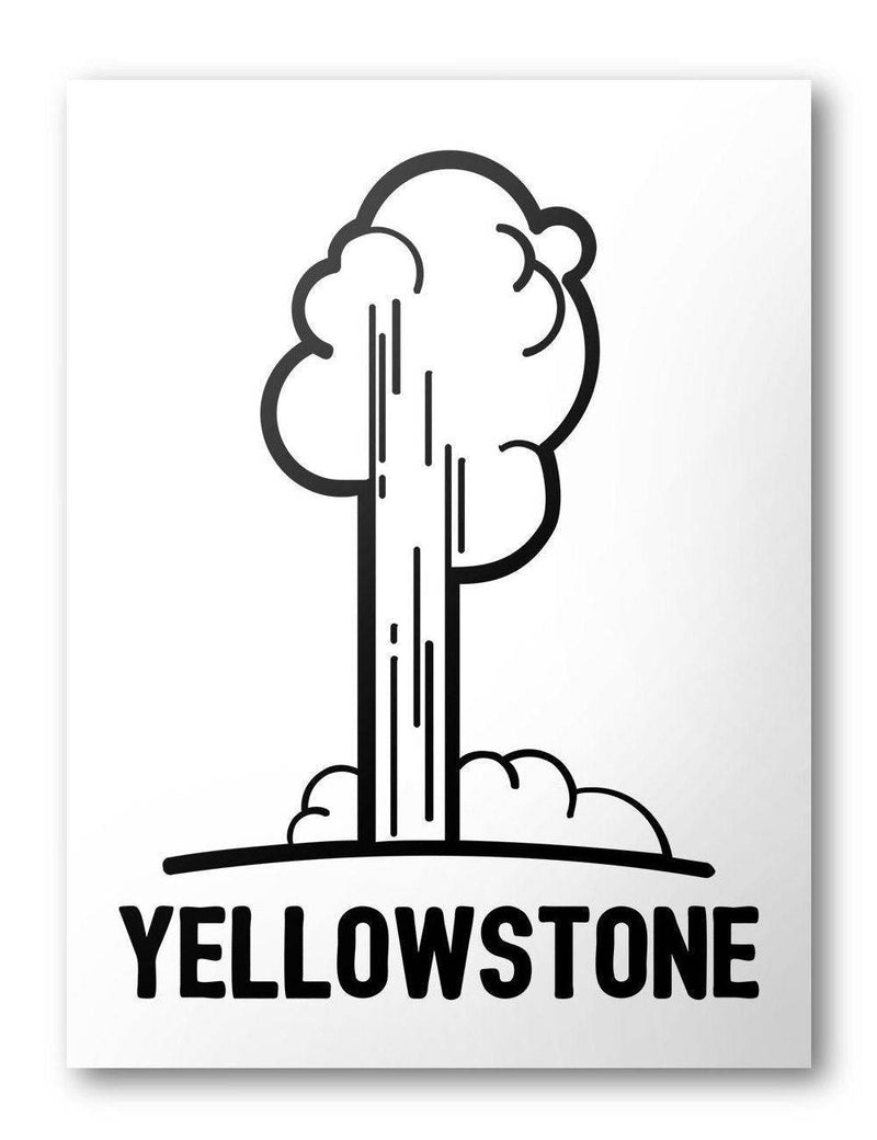Yellowstone National Park Poster | National Park Print