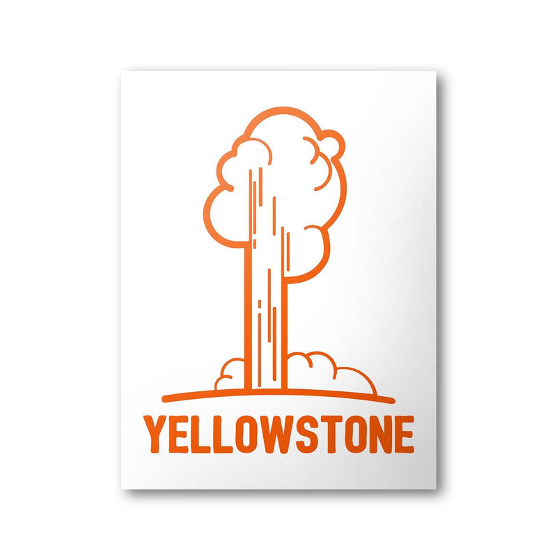 Yellowstone National Park Poster | National Park Print