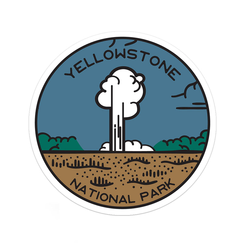 Yellowstone National Park Sticker - Albion Mercantile Co.