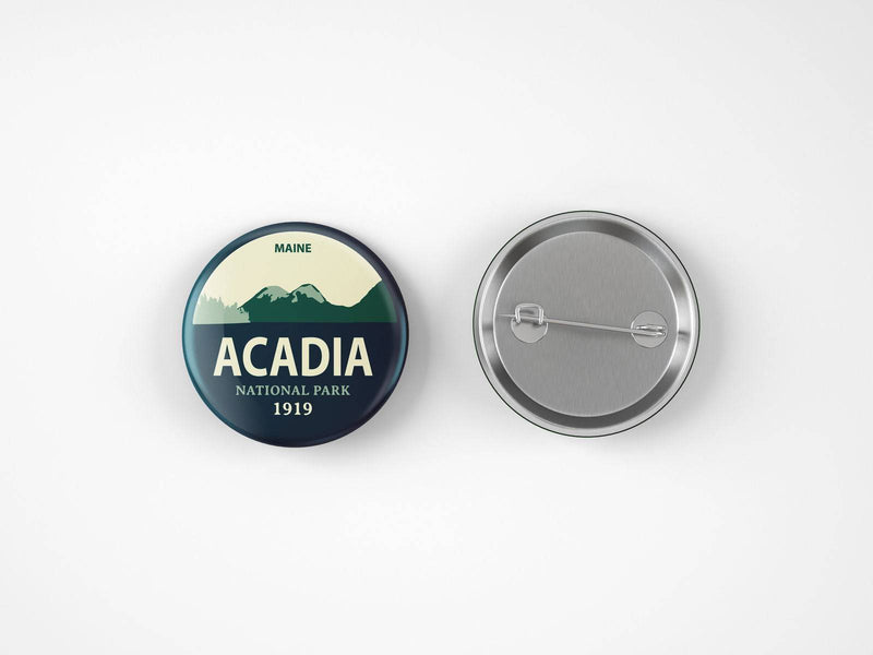 Acadia National Park Button Pin