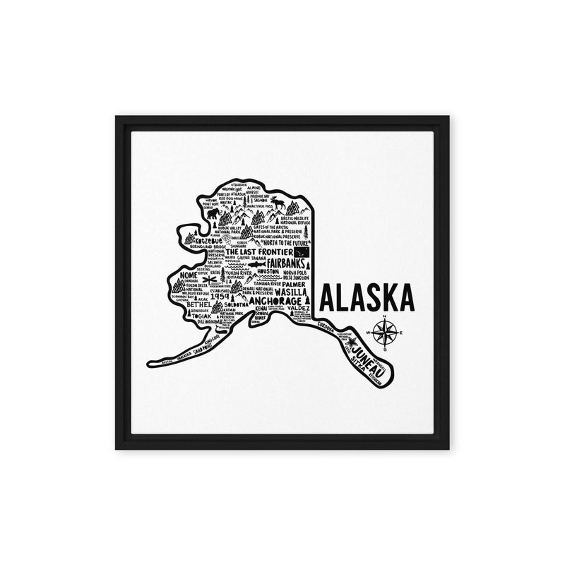 Alaska Framed Canvas Print