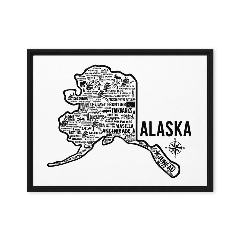 Alaska Framed Canvas Print