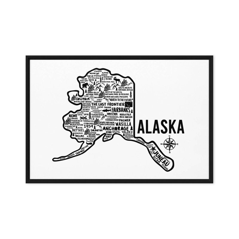 Alaska Framed Canvas Print