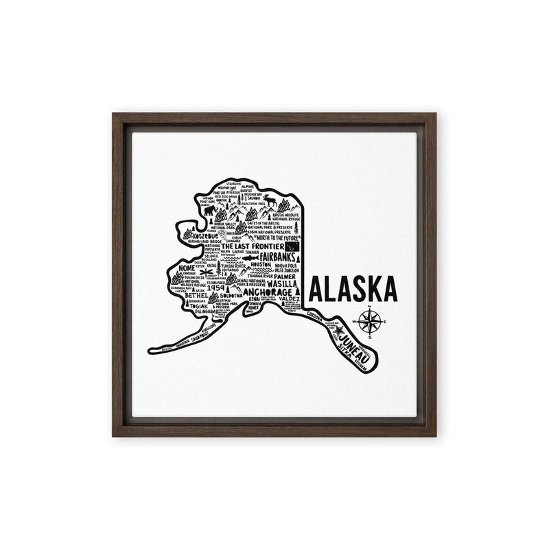 Alaska Framed Canvas Print