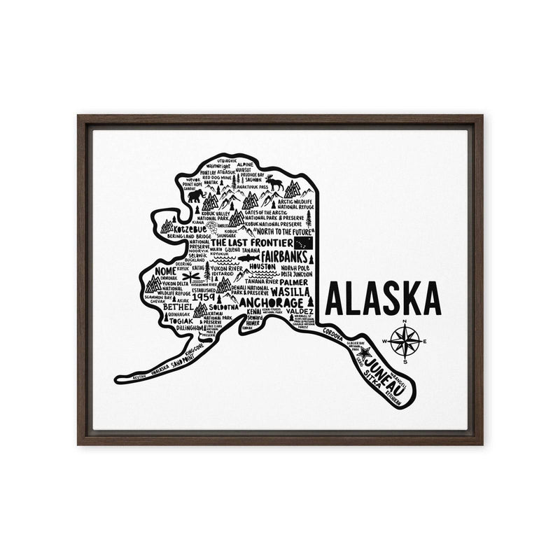 Alaska Framed Canvas Print