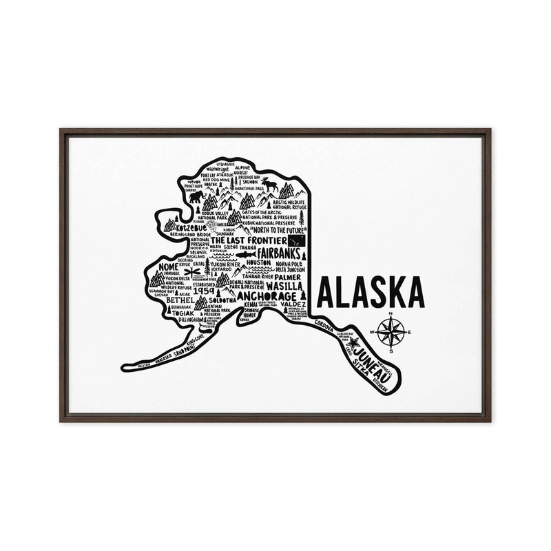 Alaska Framed Canvas Print