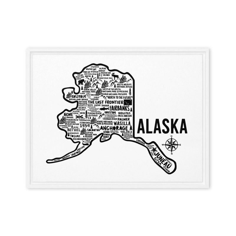 Alaska Framed Canvas Print