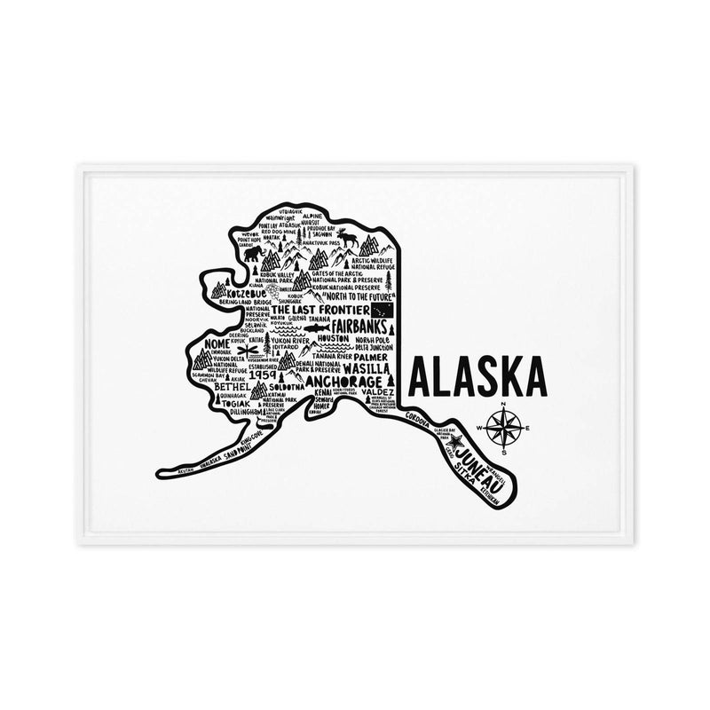 Alaska Framed Canvas Print