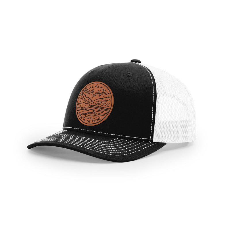 Alaska Hat | Leather Patch Hat | Trucker Hat