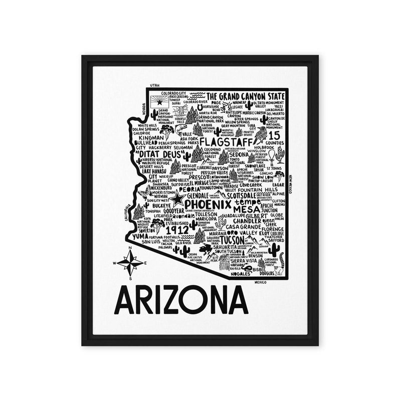 Arizona Framed Canvas Print