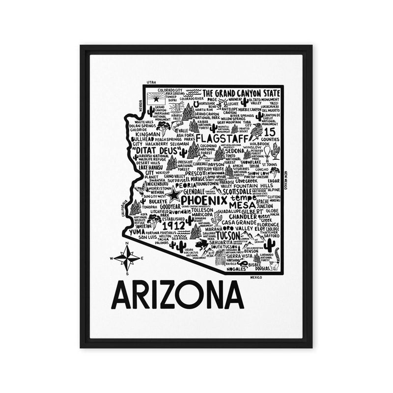 Arizona Framed Canvas Print