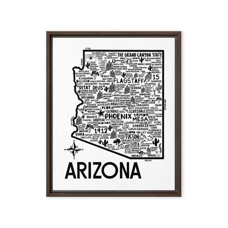 Arizona Framed Canvas Print