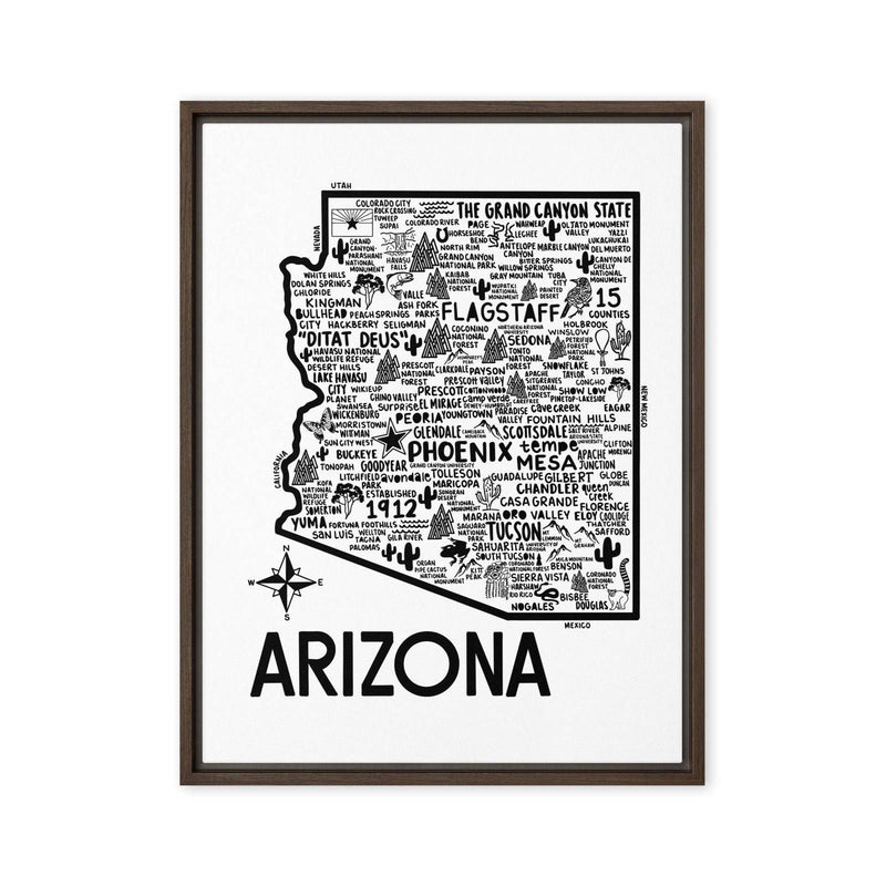 Arizona Framed Canvas Print