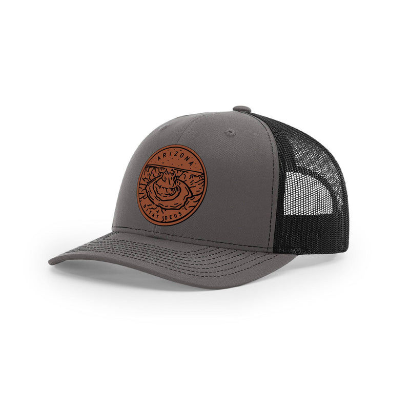 Arizona Hat | Leather Patch Hat | Trucker Hat