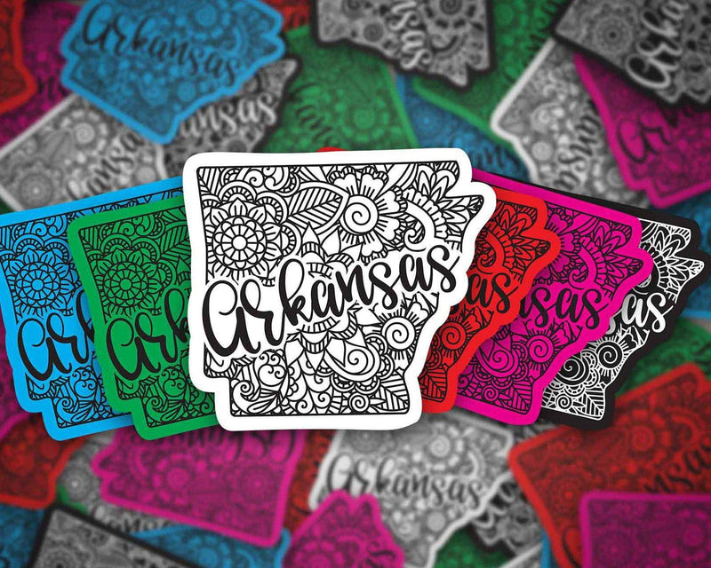 Arkansas Native Sticker Arkansas Sticker | Bumper Sticker | Bottle Sticker | Travel Sticker ...