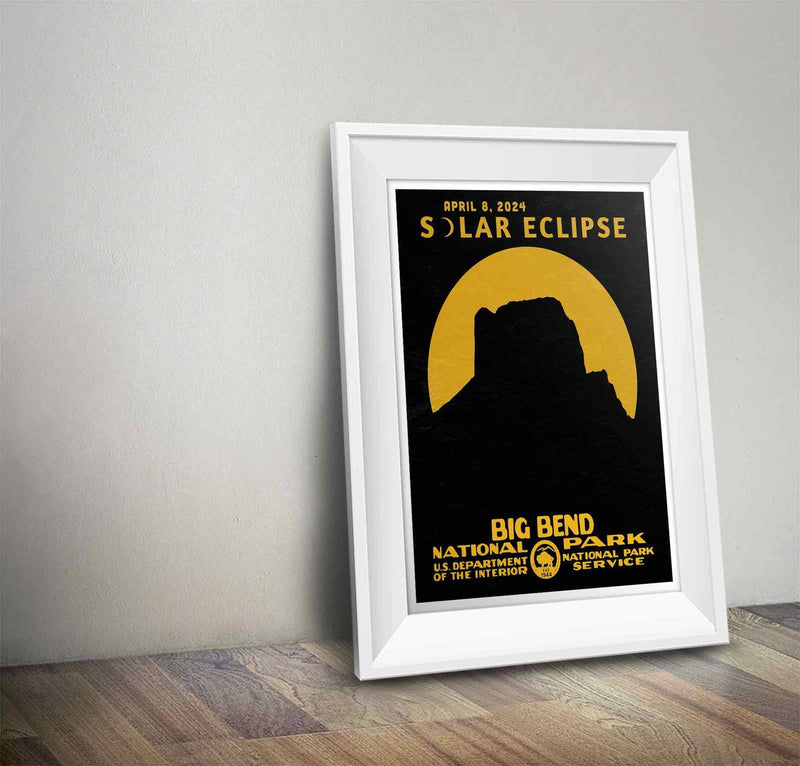 Big Bend National Park Solar Eclipse 2024 Poster | 2024 Great American Solar Eclipse Poster