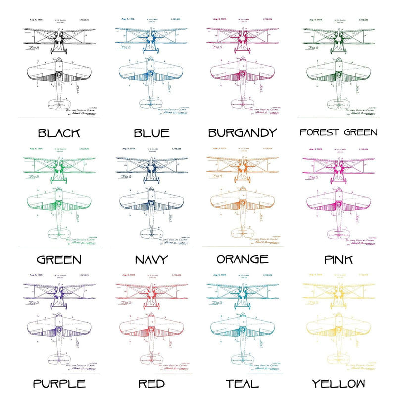 Biplane Patent Poster | 1929 | Patent Print № 1,723,678